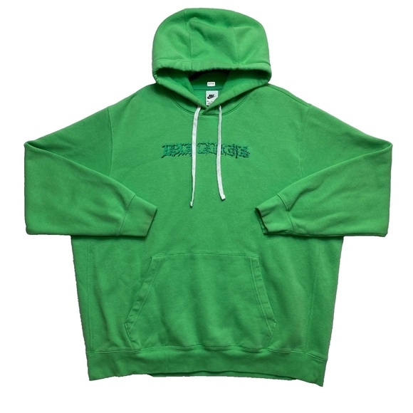 Nike Hoodie Mens 2XL Green BE NIKE Sweatshirt Pullover - Picture 1 of 14